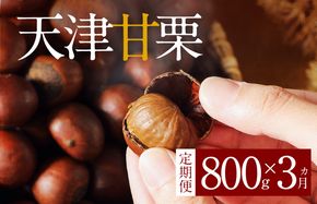 【旬限定の定期便】この道50年の職人が焼く､やさしく甘い｢天津甘栗｣どっさり800g!　H045-058