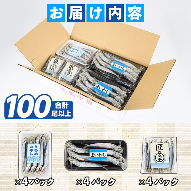 数量限定!イワシ丸干し3点セット(合計100尾以上) 国産 鹿児島県 数量限定!イワシ丸干し3点セット(合計100尾以上) 国産 鹿児島県