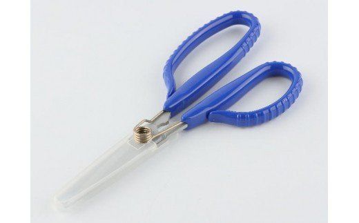 H14-16 形状記憶カスタムハサミ バネ付 右手用（青ハンドル）	