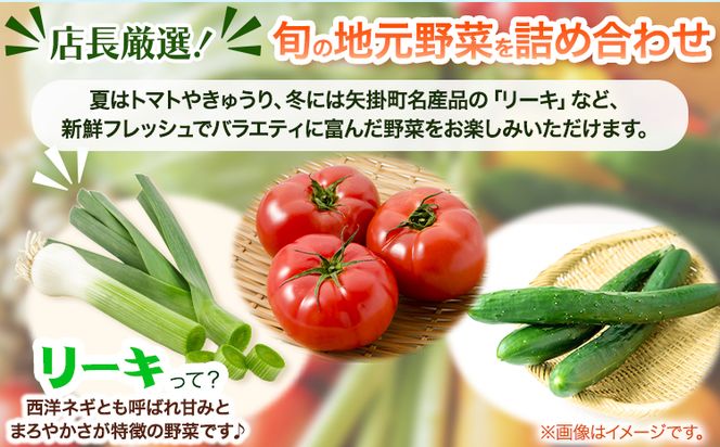 旬の新鮮野菜詰め合わせセット 野菜5～10品目入 青空市きらり《30日以内に出荷予定》岡山県 矢掛町 野菜 野菜詰め合わせ トマト きゅうり アスパラガス 玉ねぎ リーキ 送料無料---osy_ckrrys_30d_24_8000_s---