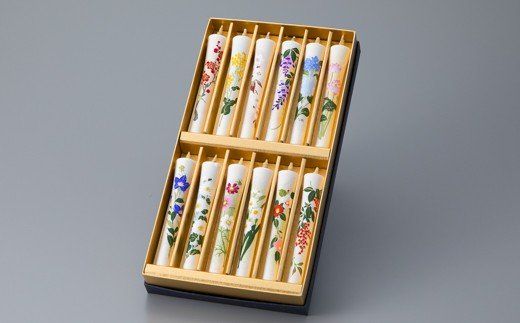 【L-948】大與 絵ろうそく十二カ月を彩る草花 ［高島屋選定品］