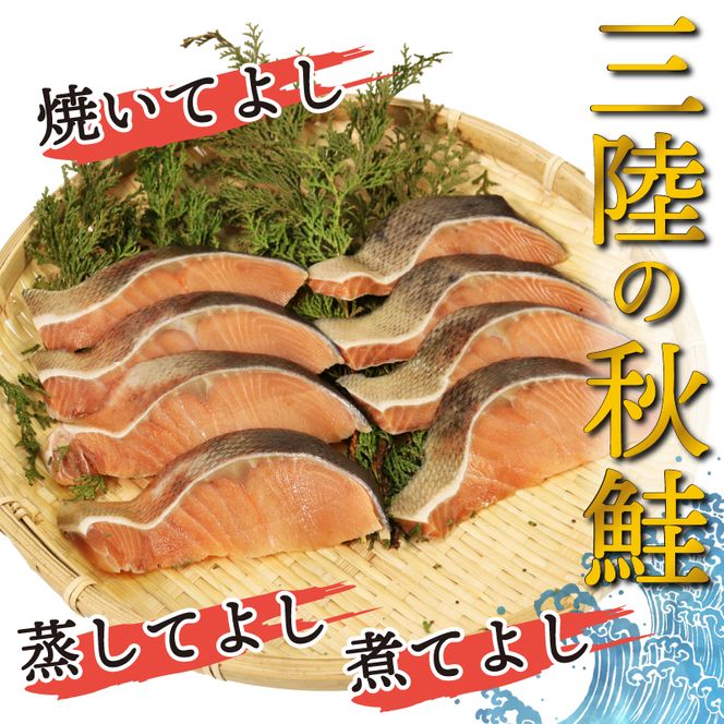 三陸産 秋鮭(無塩) 8切れ ＆ 柳かれいの一夜干し 4枚 [BA-3] [maruwa14_1]	