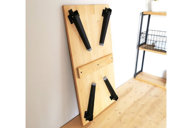 テーブル 天然木 折りたたみ ローテーブル 1台 ナチュラル  ウレタン仕上げ 完成品 [新星金属製作所 大阪府 守口市 20940952] 家具 インテリア 机 学習机