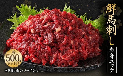 鮮馬刺し 赤身 ユッケ 10個 セット 約500g 50g×10個 馬肉 お肉 肉 馬刺し