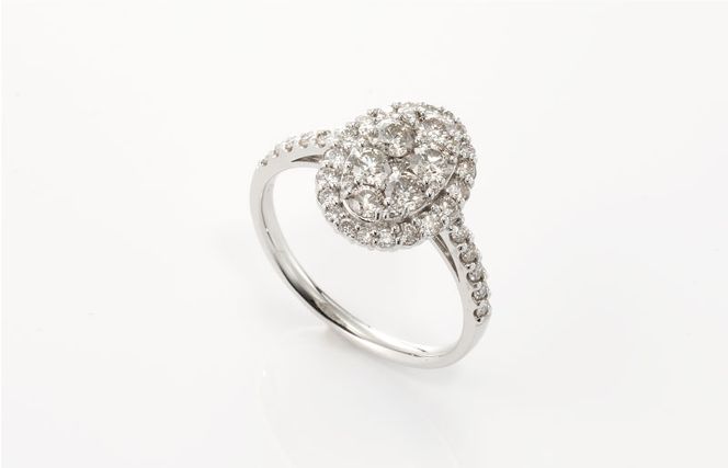 J003-4 ARC-EN-CIEL プラチナ ダイヤリング（計 1.0ct）【鑑別書付き ジュエリー プレゼント ギフト ファッション アクセサリー 贈り物 贈答 お祝い 記念日】