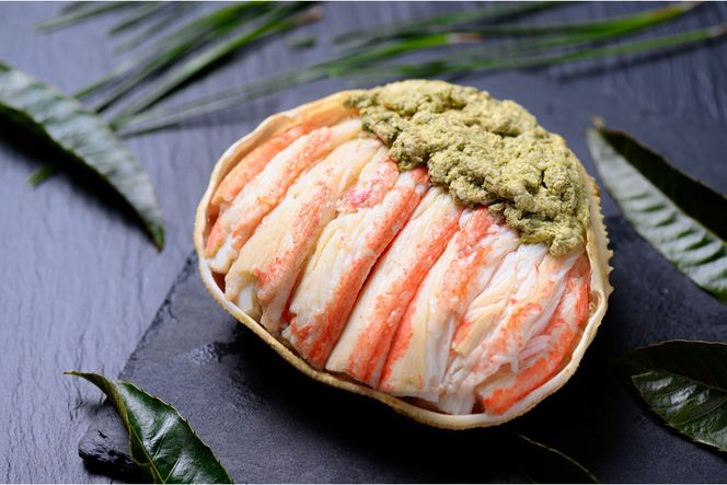 【蟹の匠 魚政】プレミアムズワイガニ甲羅盛り 蟹の漢船(おとこぶね) 大大サイズ 1個(2025年1月～発送)　UO00903