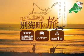 ひがし北海道 別海町の旅（羽田発着 ANA往復 航空券 + 別海町 宿泊 1泊 + レンタカー 北海道 旅行 旅行券 ホテル 旅館 宿泊券 