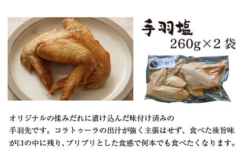 あじ屋　漁師町の味付け　手羽塩・タンドリーチキン・鶏から　3種セット　N026-ZA610