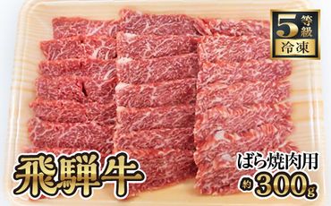 飛騨牛ばら焼肉用 約300g（5等級/冷凍） [No.211]
