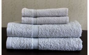 099H3644 泉州タオルＪＯＹバス＆フェイス４枚セット（ガルグレー）【泉州タオル 国産 吸水 普段使い 無地 シンプル 日用品 家族 ファミリー】