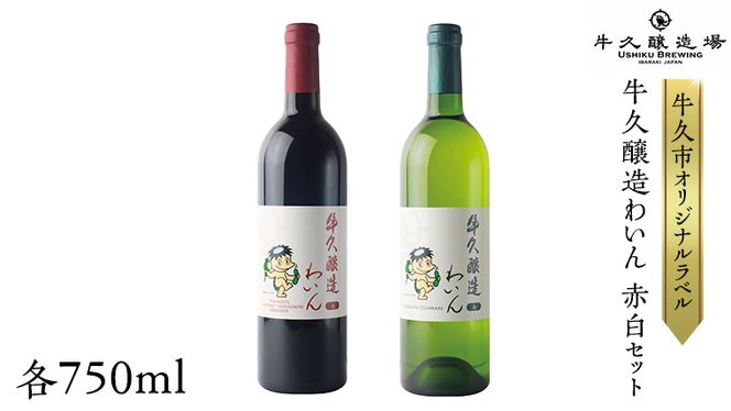 食品・飲料・酒日本ワイン赤白２本セット