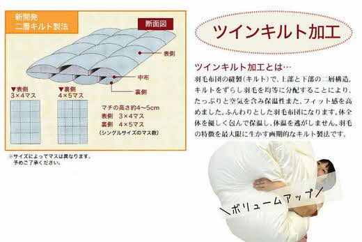 【59-1】ザ・羽毛布団 プレミアムゴールドラベル キング 230×210cm 　ポーランド産ホワイトマザーグースダウン95％ 日本羽毛製品協同組合 品質推奨ラベル付き 羽毛 掛け布団 【251-000047-10】