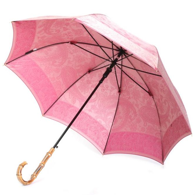 槙田商店【晴雨兼用】長傘 kirie ペイズリー:ピオニーピンク FAA5042
