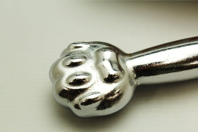 にゃんべる（猫の手＋ダンベル）　500gメッキ　AM00193