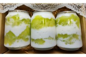 京都・京丹後産メロンの缶シーリングケーキ　3本セット（2026年7月中旬～発送） スイーツ デザート メロン めろん 国産 ケーキ けーき ふるさと納税 スイーツ 果物 メロン ふるさと納税  おやつ デザート　CB00002