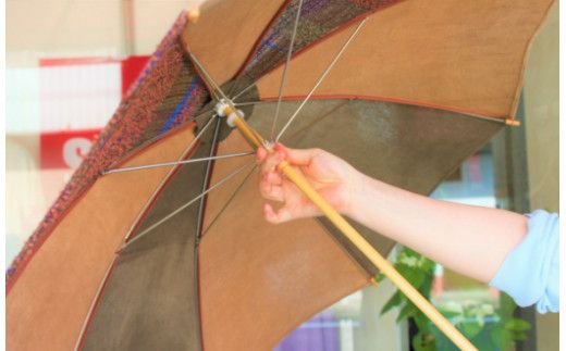 さをり織り 日傘 男女兼用《築上町》【(有)とよべ呉服店】[ABBL006]