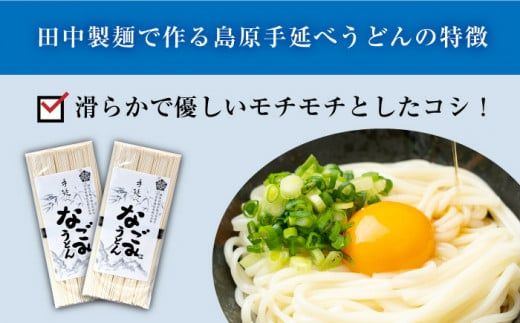 【田中製麺】 島原 手延べ うどん なごみ 5束×2袋 (500g) コシが強い 細麺 乾麺 / 南島原市 / 贅沢宝庫 [SDZ010]