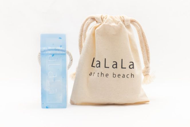 【海洋性由来】海藻石鹸（石鹸用ロープ付き） [浜辺のLaLaLa 宮城県 気仙沼市 20563553] 石けん せっけん いい香り 柑橘系