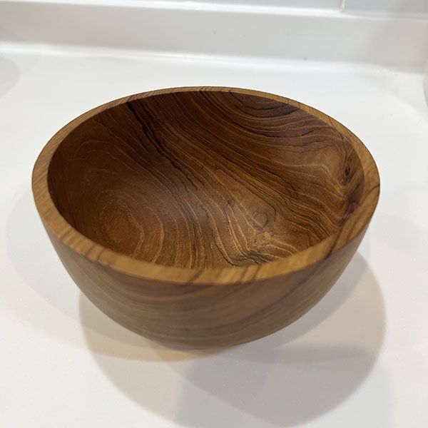 無垢　チーク材　茶碗（どんぶり）　BV-16