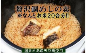 天然鯛を使った贅沢な鯛めしの素（お米20合分）_29204A