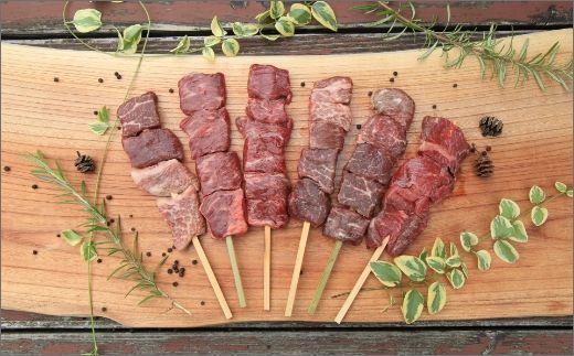 日本海牧場の牛串（80g×6本）　NH00022