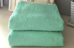 020C476 超大判バスタオル２枚セット（ウォーターグリーン）泉州タオル 90×170cm【泉州タオル 国産 吸水 普段使い 無地 シンプル ファミリー】