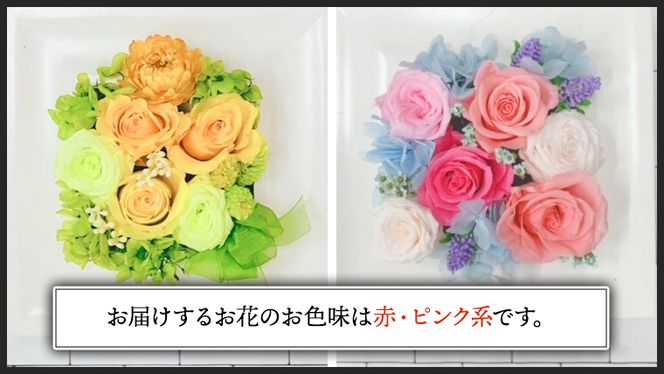 【 母の日 】 赤 ・ ピンク 系 プリザーブド フレーム アレンジ ギフト プレゼント 花 お祝い 贈答 記念日 [CT073ci01]