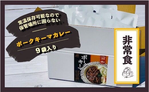 富士山麓ポークキーマカレー＜非常食・保存食＞3日分セット〈180g×9食/1人分〉｜レトルトカレー レトルト 常温保存 ローリングストック 非常食 保存食 ポークキーマカレー カレー