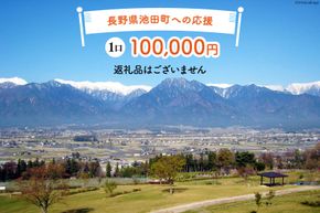 【返礼品なしの寄附】長野県池田町への応援 1口：100,000円 [長野県 池田町 48110651] 寄附 応援 支援 寄付のみ