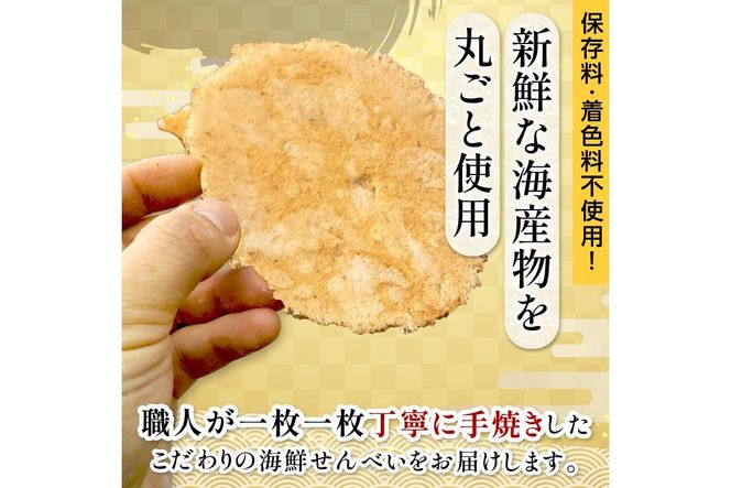 京丹後海鮮せんべい【こっぺがに】　希少な松葉蟹メスを贅沢に使用した煎餅　10袋セット！ 京丹後市近海の海産物から作られたプレミアム煎餅！　贈呈品にも◎　蟹　松葉蟹　セコガニ　こっぺがに　天然素材　	UM00030