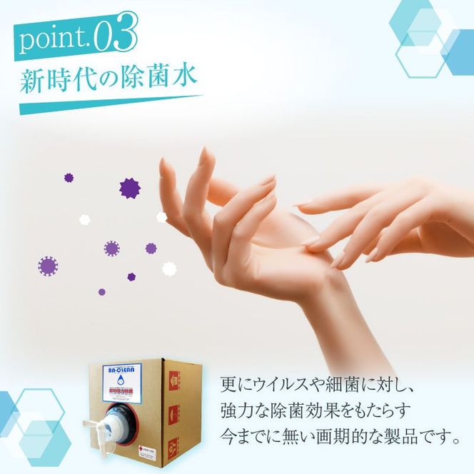除菌・消臭剤　BA-CLEAN10L（ビーエークリーン）[028J02]