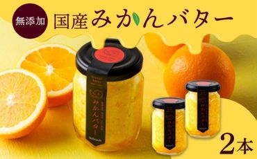みかんバター 2本入（無添加）アルギットみかん果汁使用 山崎農園 有田川町 DT001