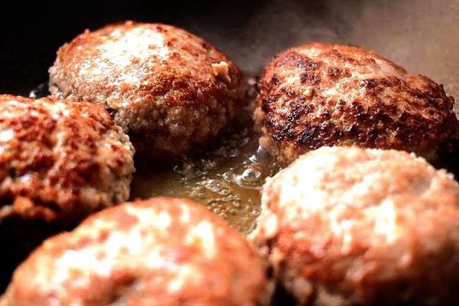 CG022 島原の人気店　和食・洋食・鉄板焼き屋 自慢のハンバーグ食べ比べ 6個セット