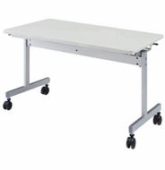 ミーティングテーブル 1200×600 KV1260-NW（2.ネオホワイト） スタッキング デスク キャスター テーブル 愛西市 / タック株式会社[AEAH019-2]