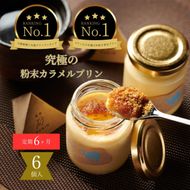 1380［6ヶ月定期便］究極のカラメルプリン【砂プリン】6個セット