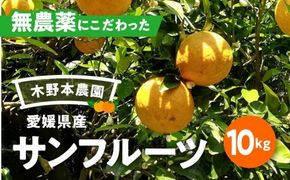 【栽培期間中農薬不使用】【先行受付】【数量限定】農園直送！愛媛県産サンフルーツ 10kg ｜ 柑橘 みかん ミカン 蜜柑 フルーツ 果物 ギフト 贈り物 栽培期間 無農薬 愛媛県産　※2025年4月上旬～6月下旬頃に順次発送予定