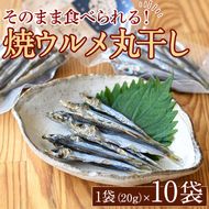 焼ウルメ丸干し10袋セット(20g×10袋)海産物 いわし 鰯 ウルメイワシ おつまみ おかず【下園薩男商店】akn086-07