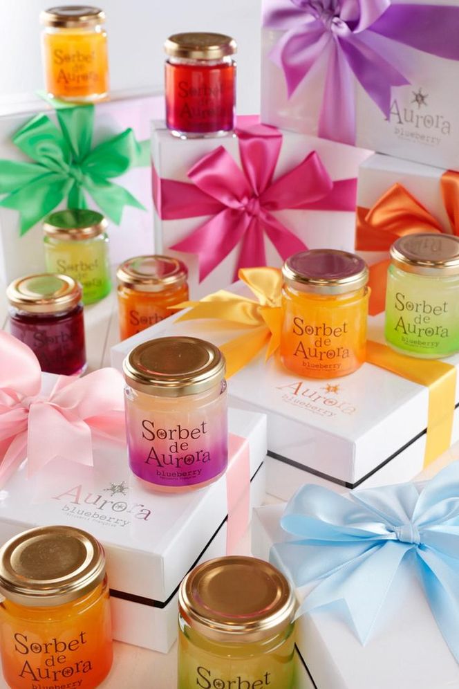 世界各地の厳選素材を使用したシャーベット「オーロラのソルベ」6個入