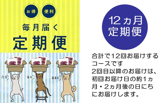 【12回定期便】 森のジビエ for PET 鹿肉 2kg ペットフード 犬 猫 A-JK-D01A