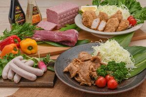 希少！御殿場純粋「金華豚」ヒレ肉と山崎精肉店おススメのハムセット◇