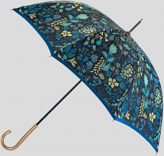 CB033　【槙田商店】晴雨兼用長傘 Ｓtig Lハーバリウム　ブルー