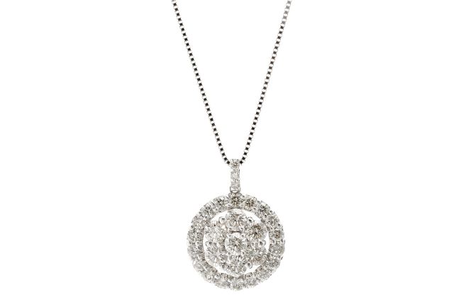 J006-3 アルカンシェル プラチナダイヤペンダント（計 1.5ct）【鑑別書付き ジュエリー プレゼント ギフト ファッション アクセサリー 贈り物 贈答 お祝い 記念日】