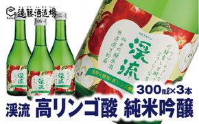 長野R酵母使用！渓流 高リンゴ酸 純米吟醸300ml×3本【短冊のし対応】《株式会社遠藤酒造場》 