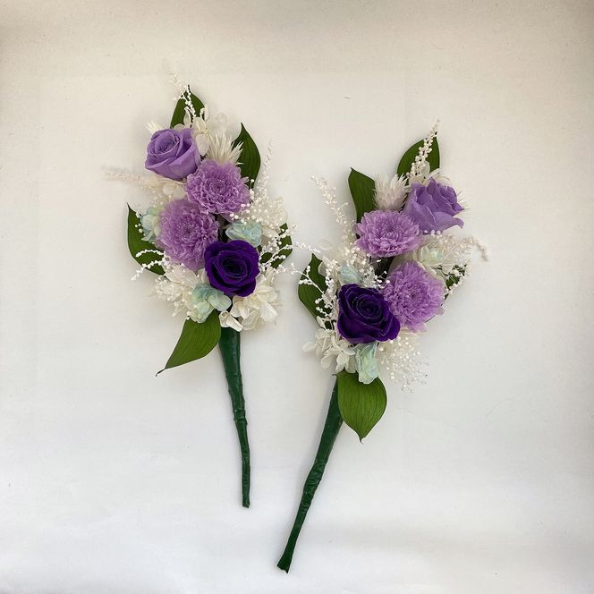 AJ077-1 プリザーブドフラワーアレンジ＜綾香/紫＞春日部市 シュガーパイン