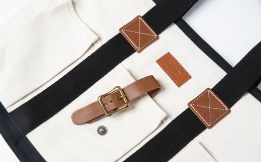 「琉球帆布」クラフトマンバッグ（キナリ）- 実用性 帆布 トート キャンバス生地 丈夫 ベーシック おしゃれ ファッション お出かけ かばん 鞄 手仕事 手づくり ハンドメイド 琉球帆布 伝統技術 沖縄県 八重瀬町【価格改定】