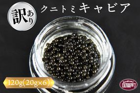 【訳あり】＜クニトミキャビア 120gセット(20g×6)＞翌月末迄に順次出荷【a0198_mc】