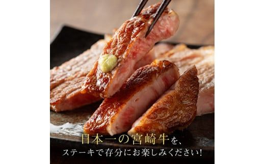 宮崎牛ロースステーキ400ｇ（200g×2枚） 【 肉 牛肉 A4～A5等級 宮崎牛 BBQ アウトドア ロースステーキ 焼肉 】 [E11002]