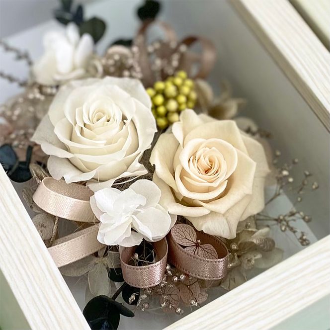 AJ198-1 プリザーブドフラワー【メモワール~冬~】春日部市 シュガーパイン