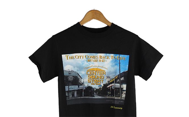 【5周年記念】CENTER SOUND STORY　Tシャツ　黒（Sサイズ）