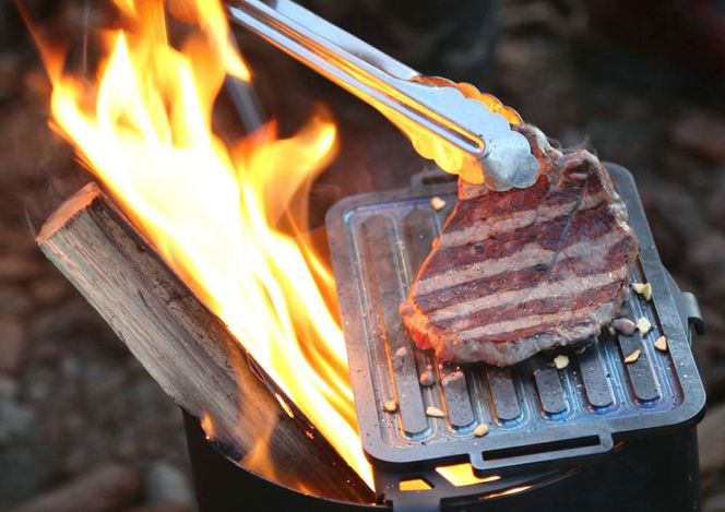 極厚グリルプレート（S）　アウトドア キャンプ 鉄板 ※着日指定不可◇